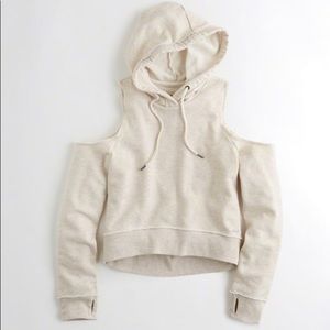 Hollister cold shoulder hoodie